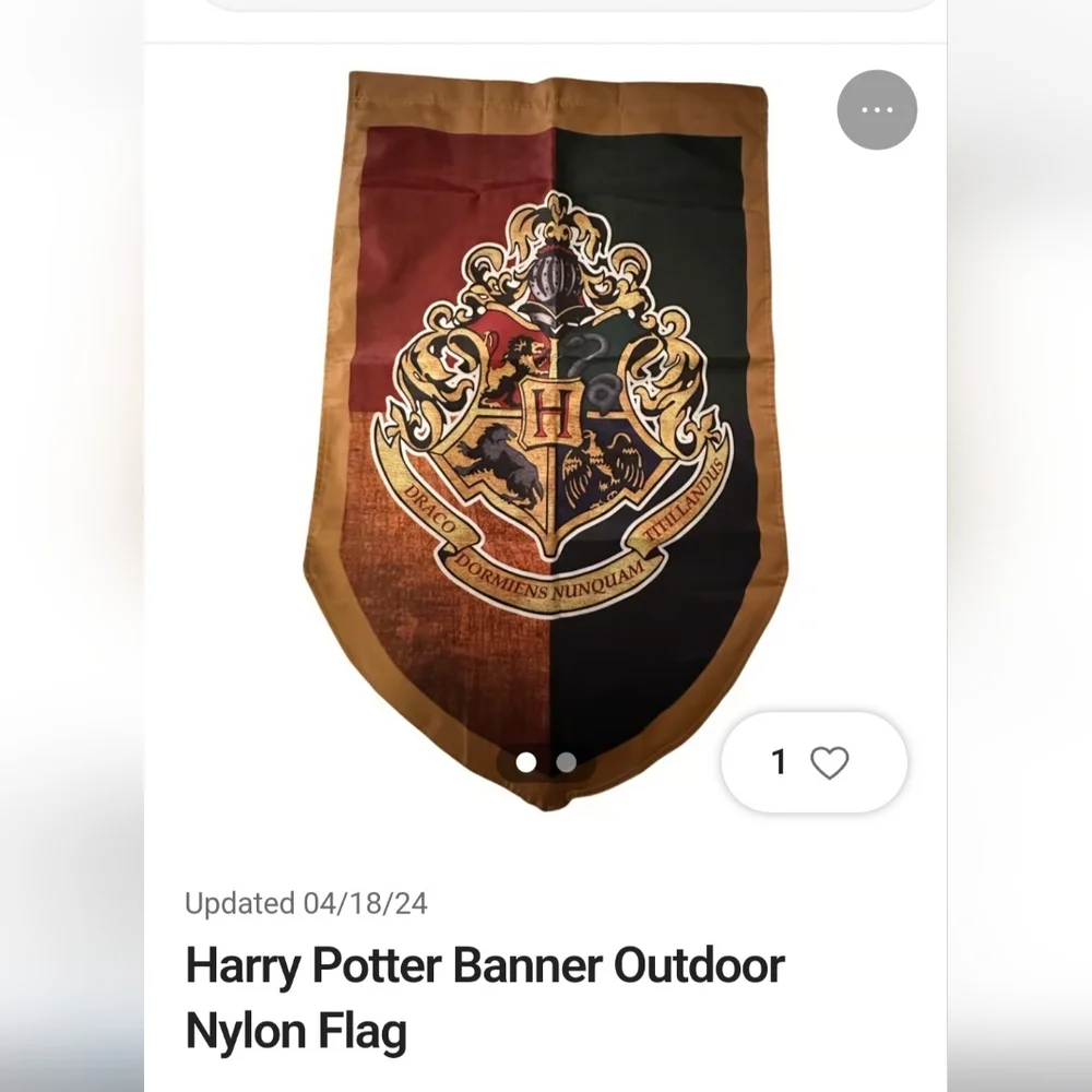 Harry Potter Hogwarts Crest‎ Outdoor Flag